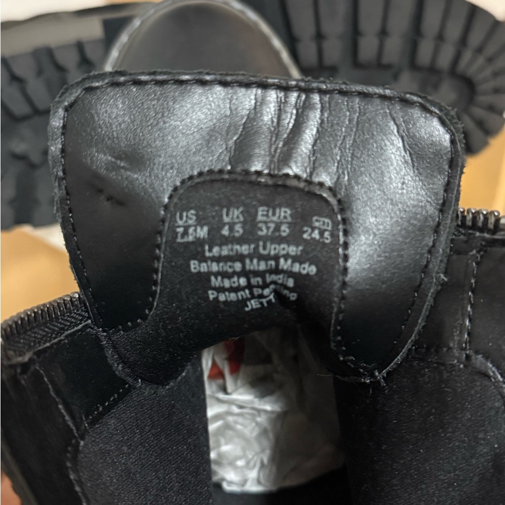Naturalizer Black Women's Combat Boots - Picture 5 of 5